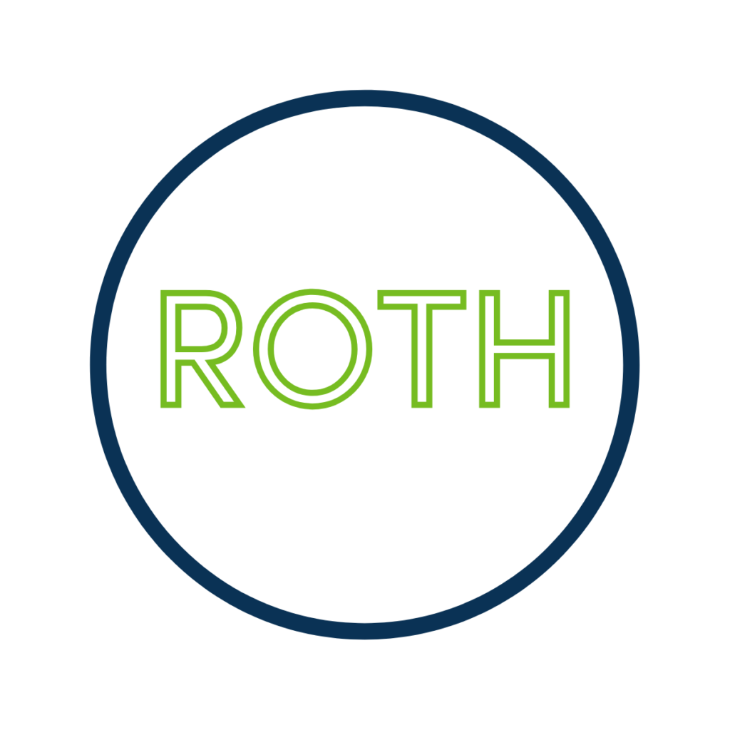 A circle icon with the word "ROTH" in it