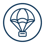 an icon of a parachute