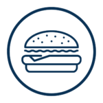 an icon of a cheeseburger