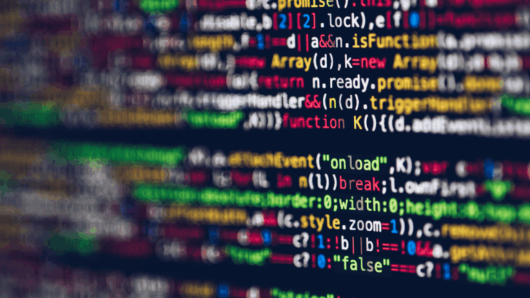 Code on a computer screen