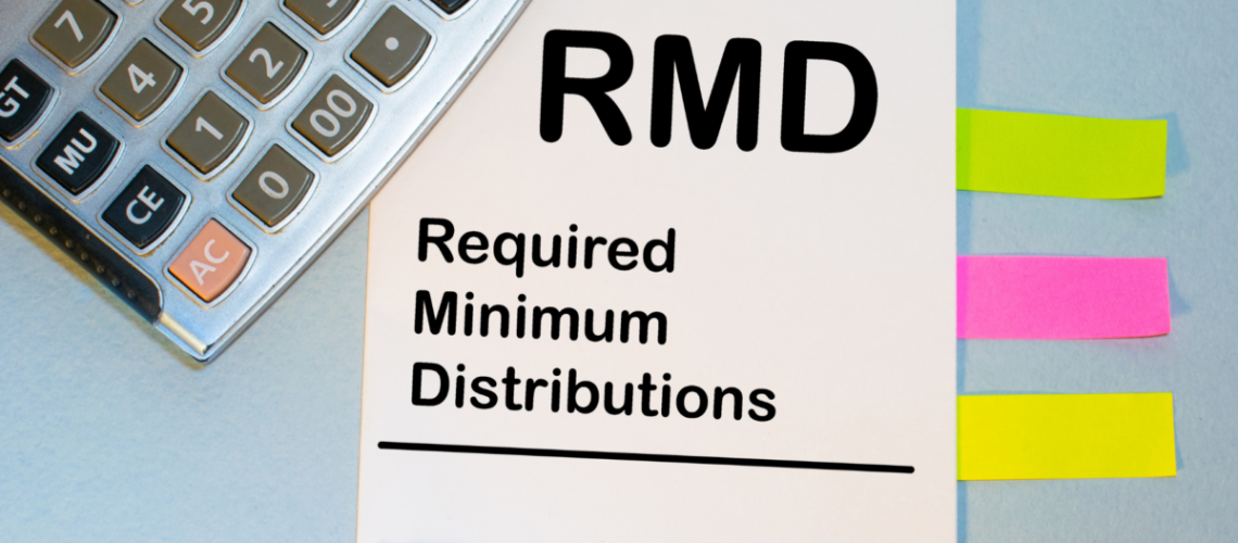 A piece of paper that says RMD Required Minimum Distributions
