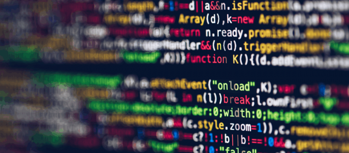 Code on a computer screen