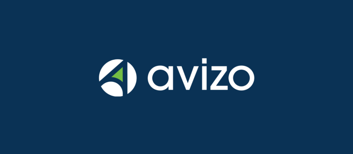 avizo logo blue background